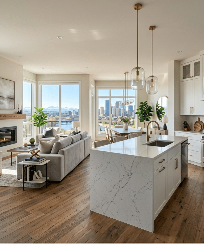Open Concept Kitchen Renovation Calgary